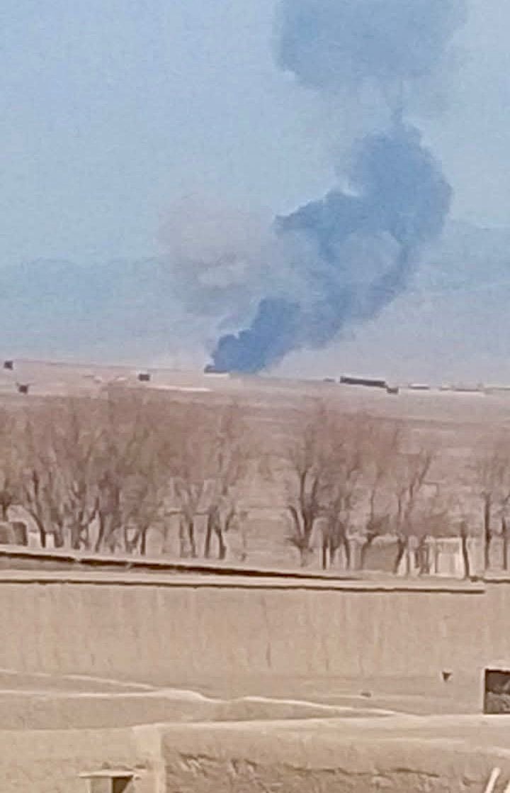 Bombs Hit Taliban Supply Base