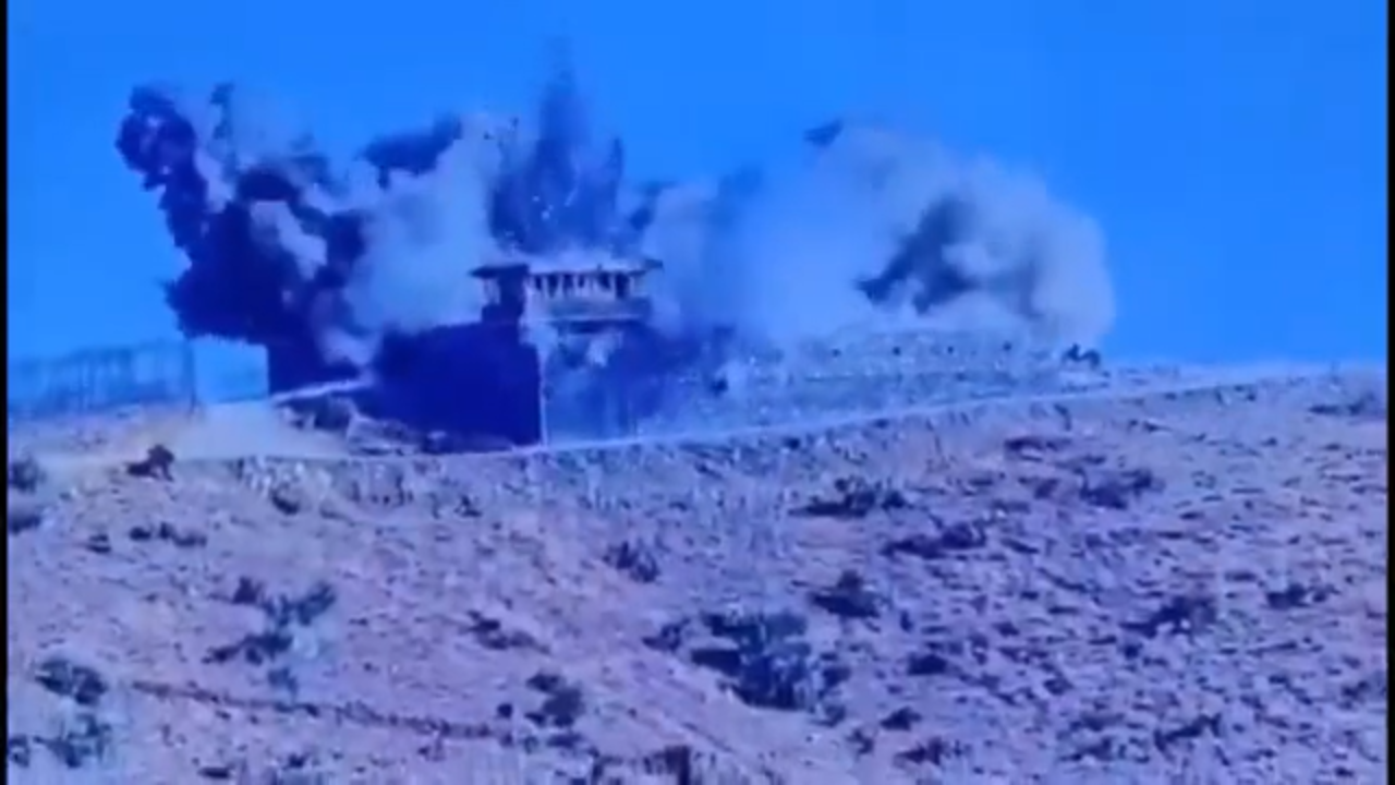 Taliban Main Post Destroyed