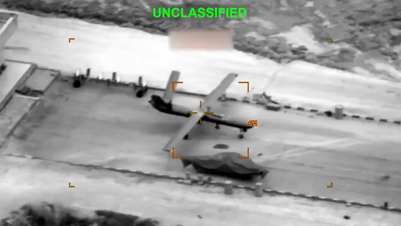 US Strike Footage Released from Iran